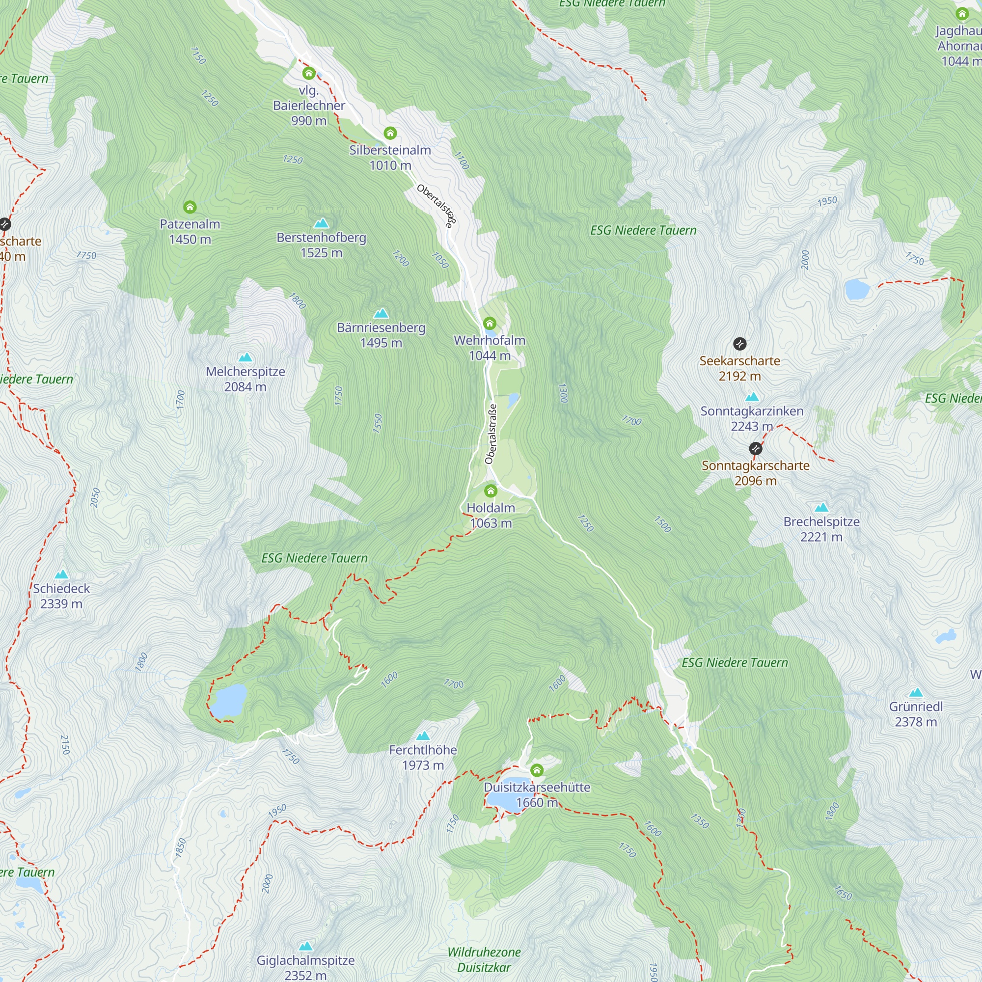 Holdalm map