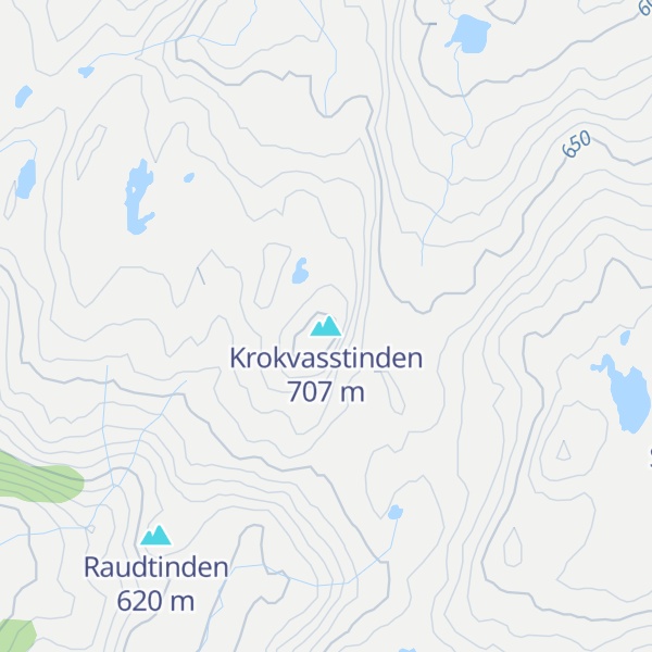 Map of Krokvasstinden