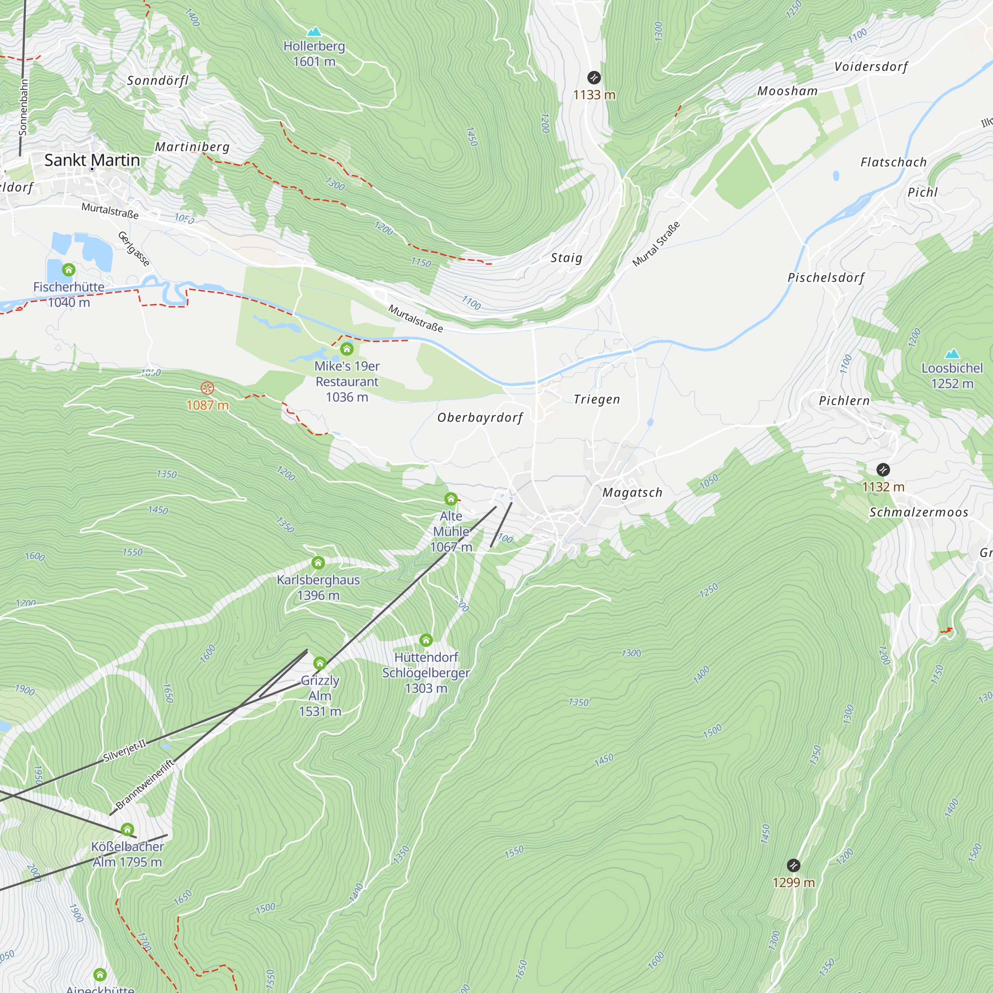 Restaurant Zum Grizzly map