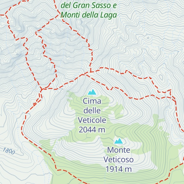 Map of Cima delle Veticole