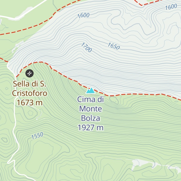 Map of Cima di Monte Bolza