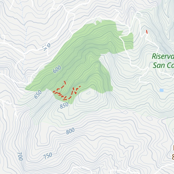 Map of Monte Rotondo