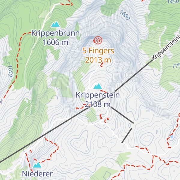 Map of Krippensteinkapelle