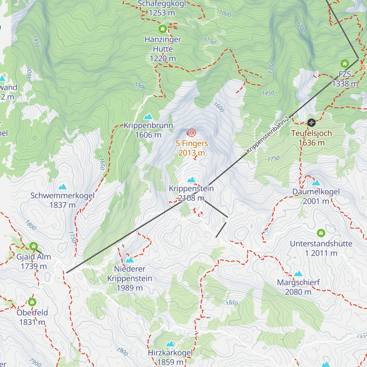Krippensteinkapelle map