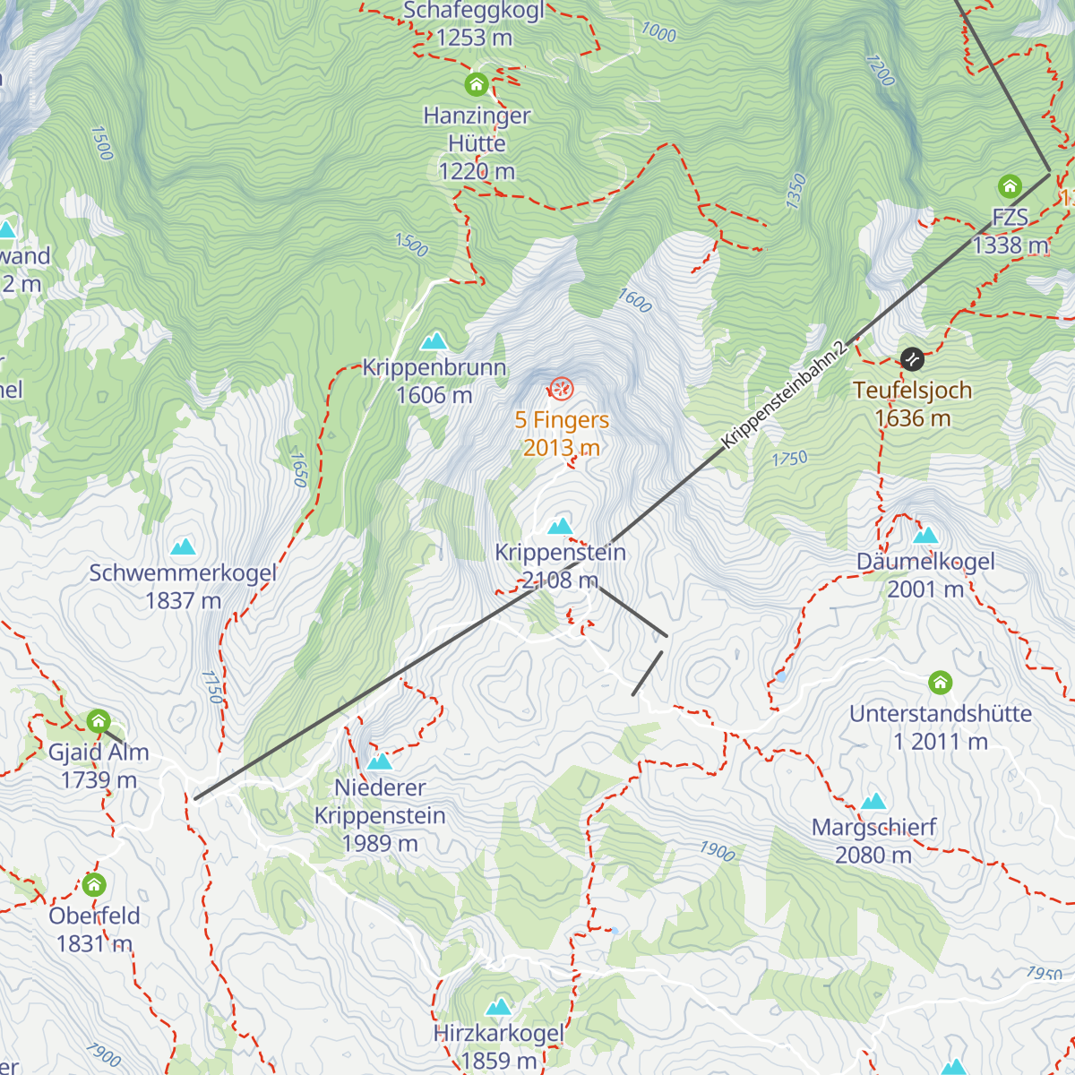 Krippensteinkapelle map