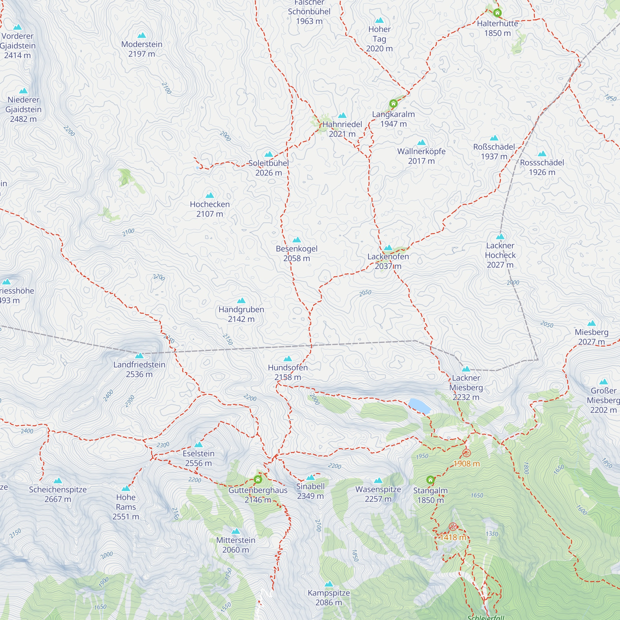 Postenhaus "Bei der Hand" map