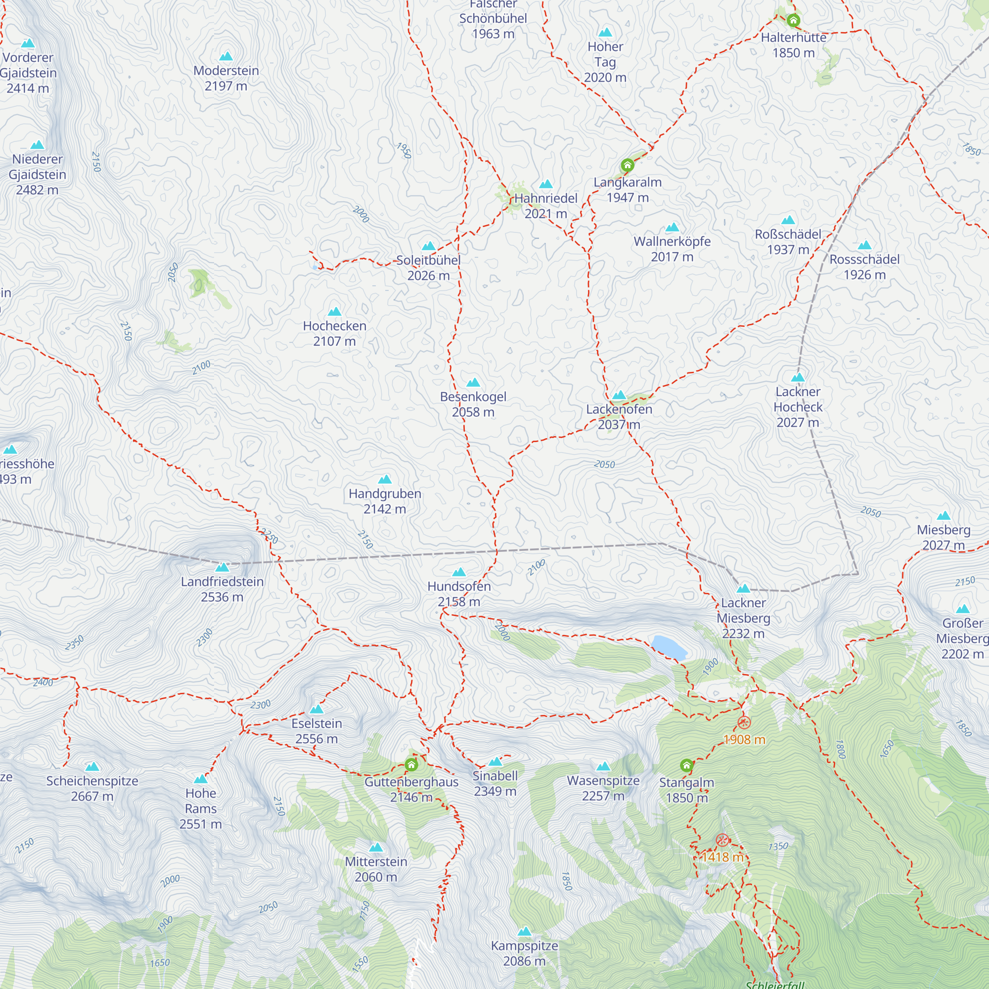 Postenhaus "Bei der Hand" map