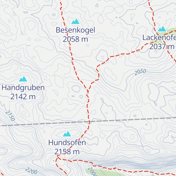 Map of Postenhaus "Bei der Hand"