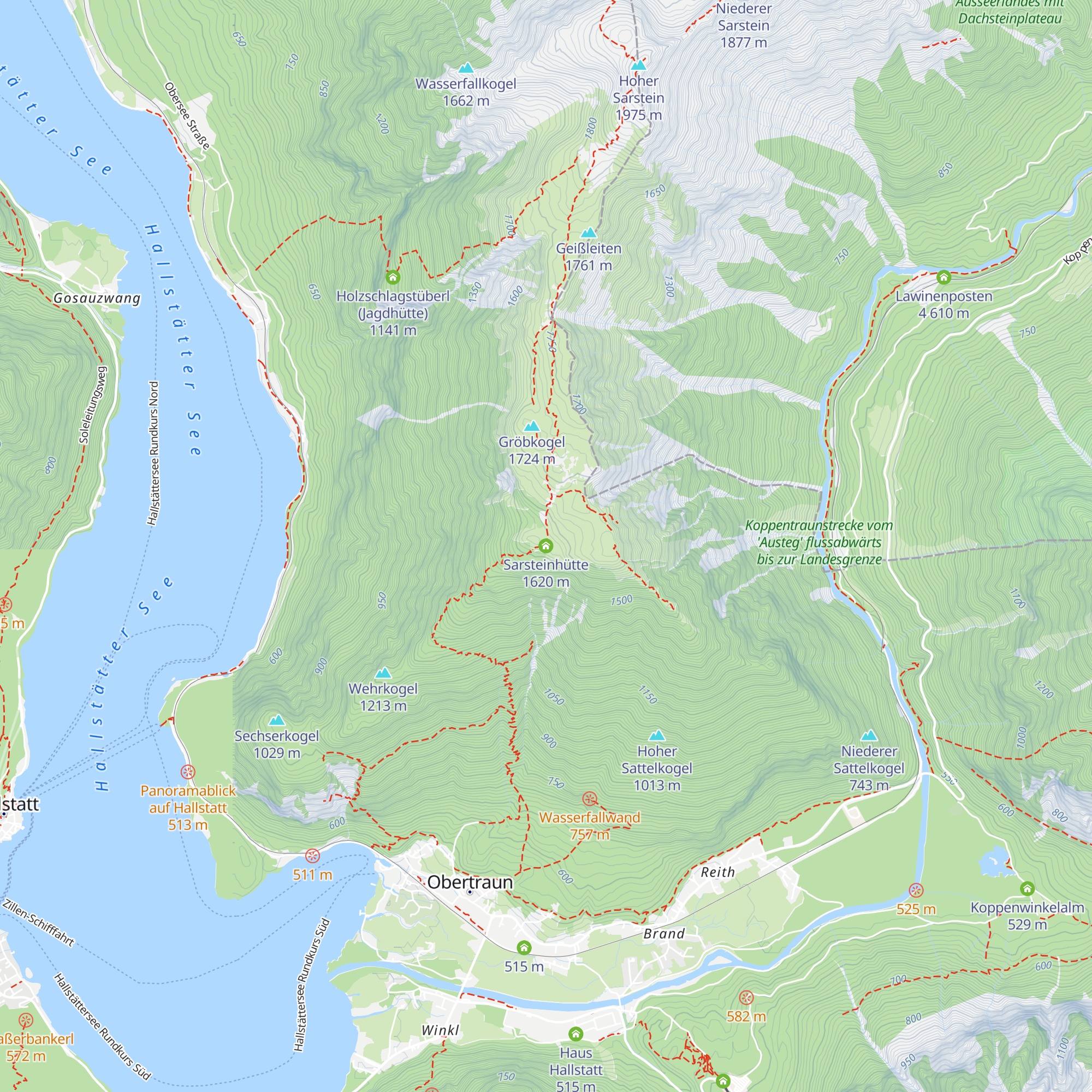 Sarsteinhütte map