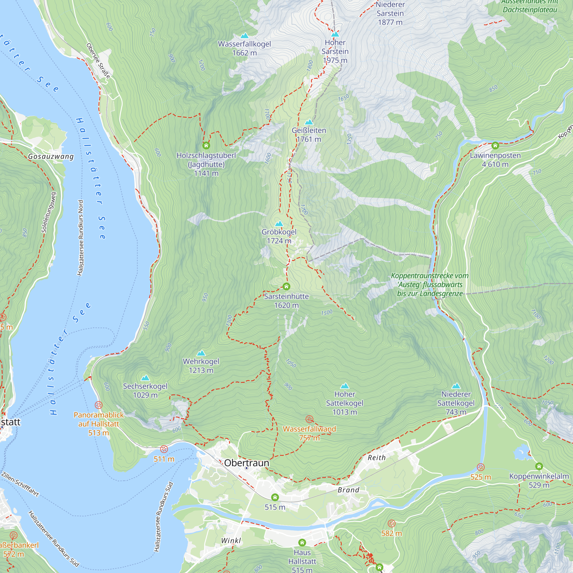Sarsteinhütte map