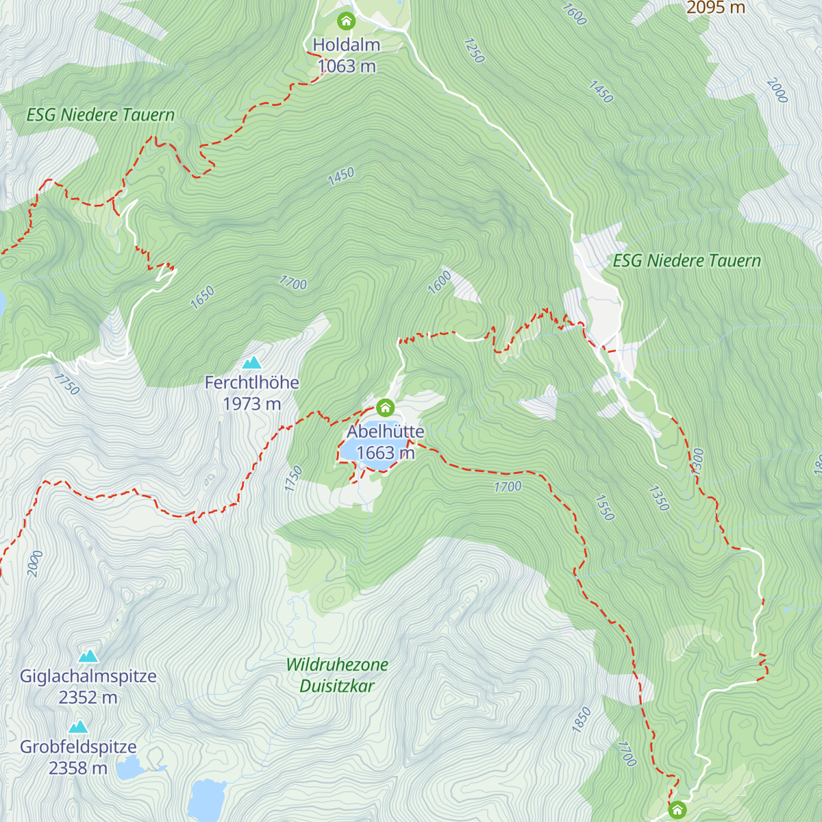 Duisitzkarseehütte map