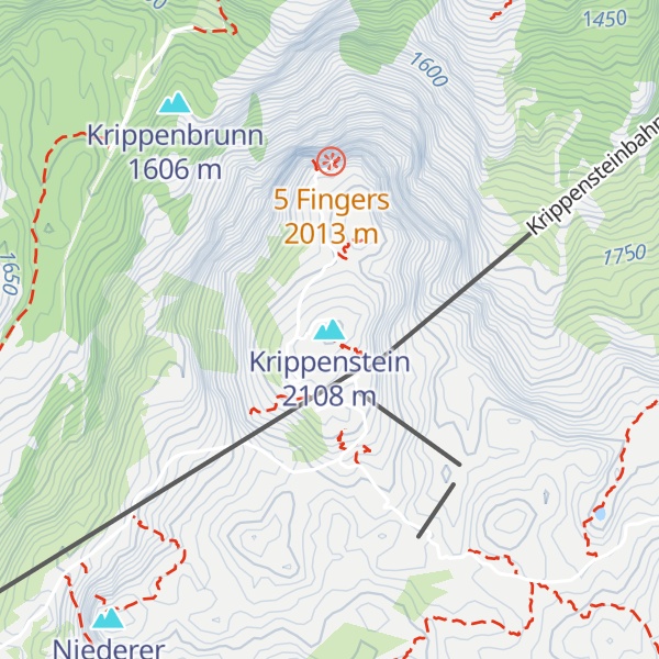 Map of Krippenstein