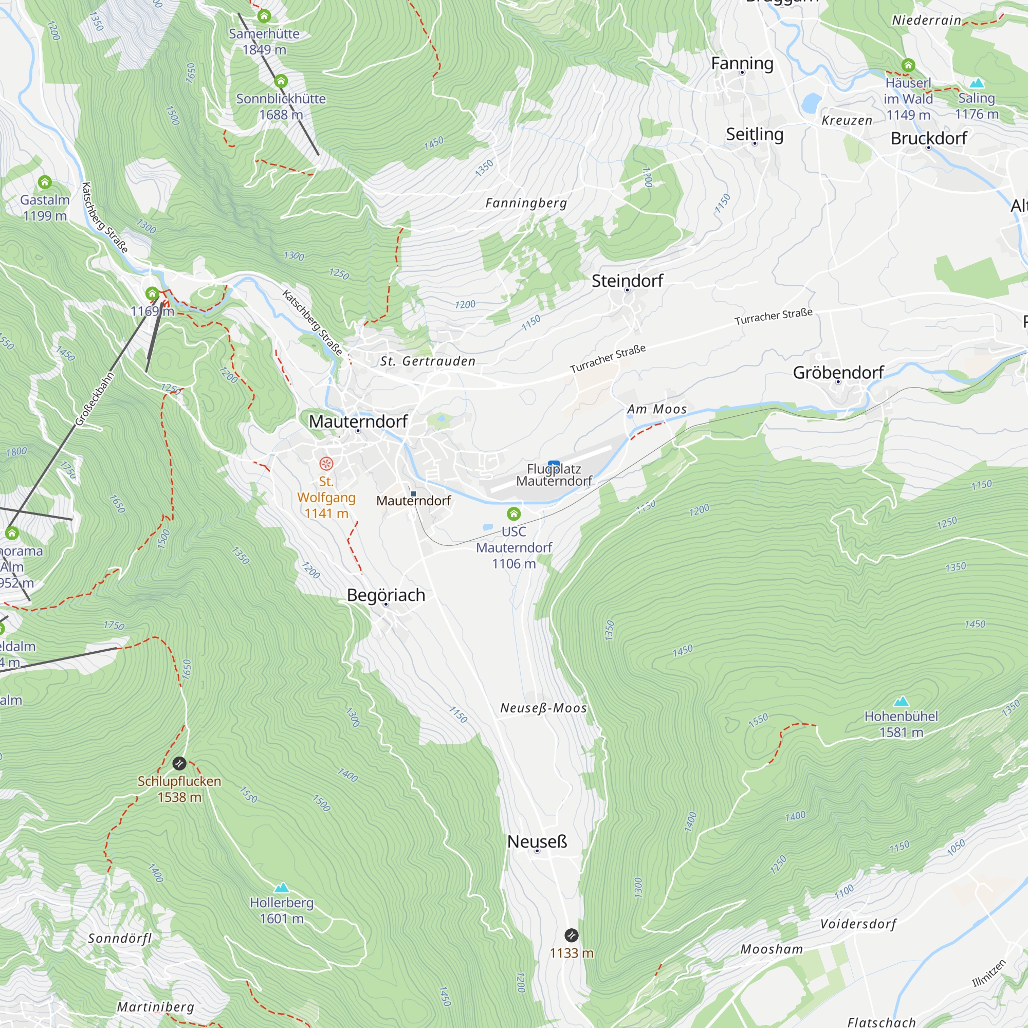 USC Mauterndorf map