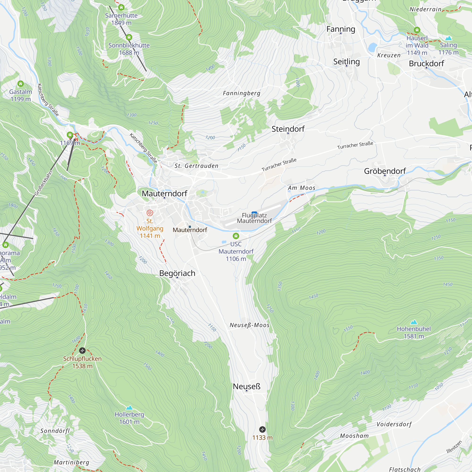 USC Mauterndorf map