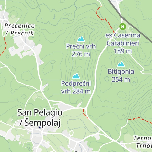 Map of Podprečni vrh