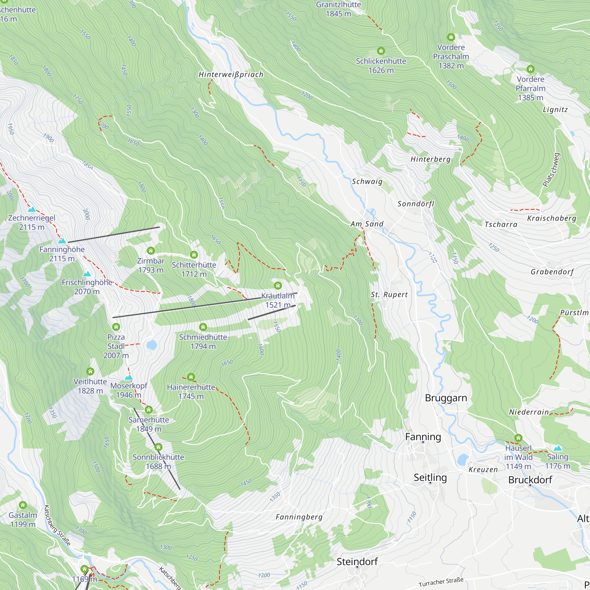 Edelweiss Schirmbar map