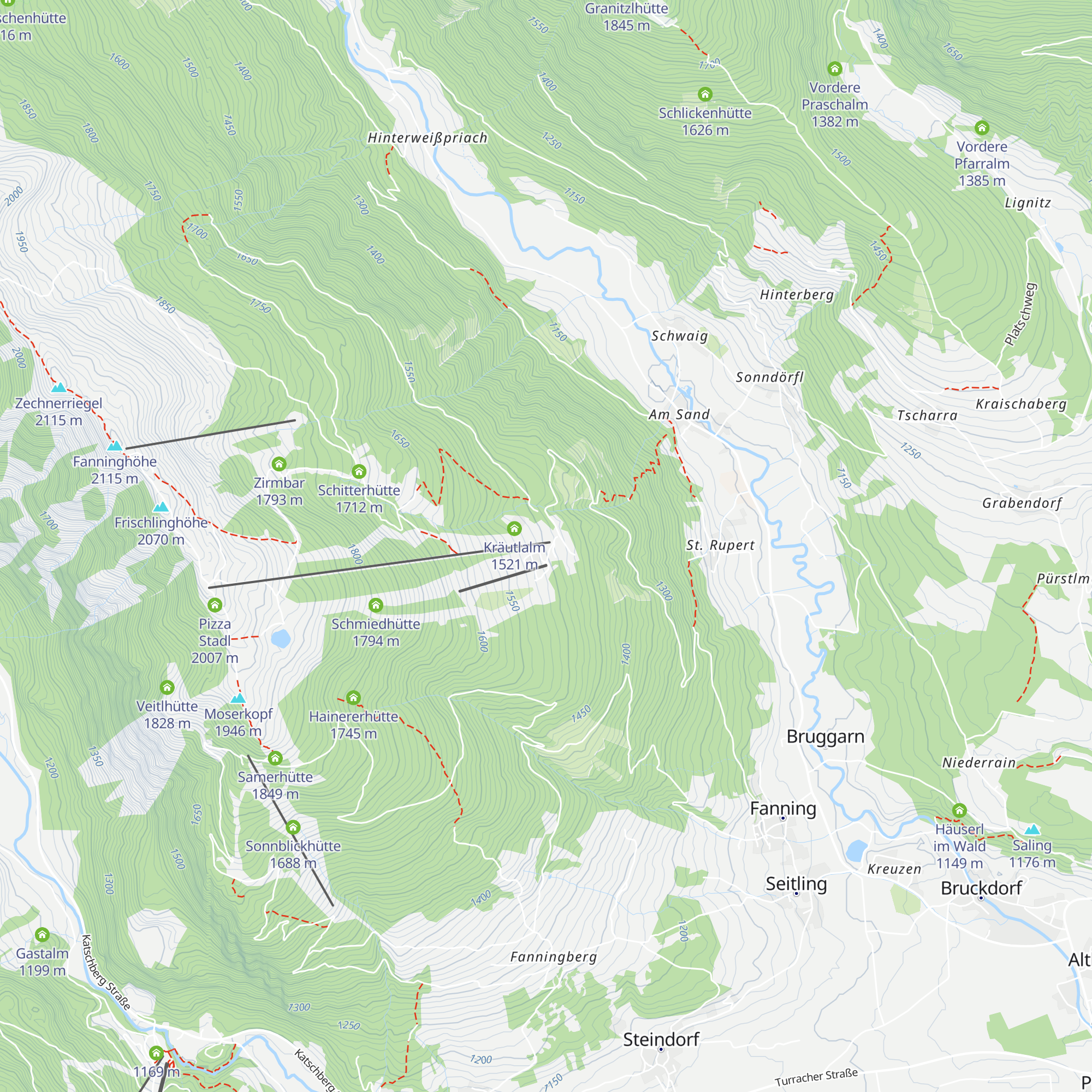 Edelweiss Schirmbar map
