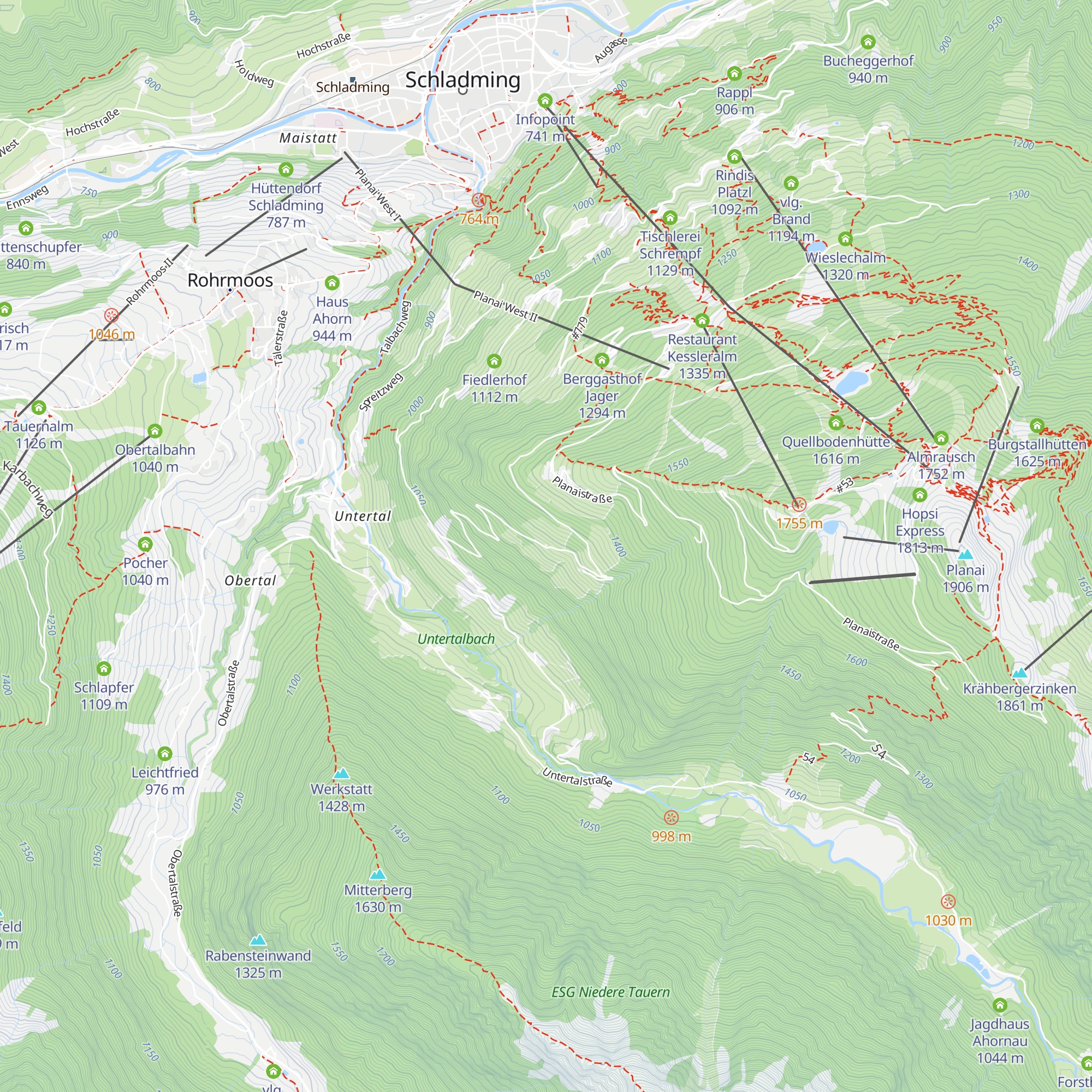Vorderkrahberger map