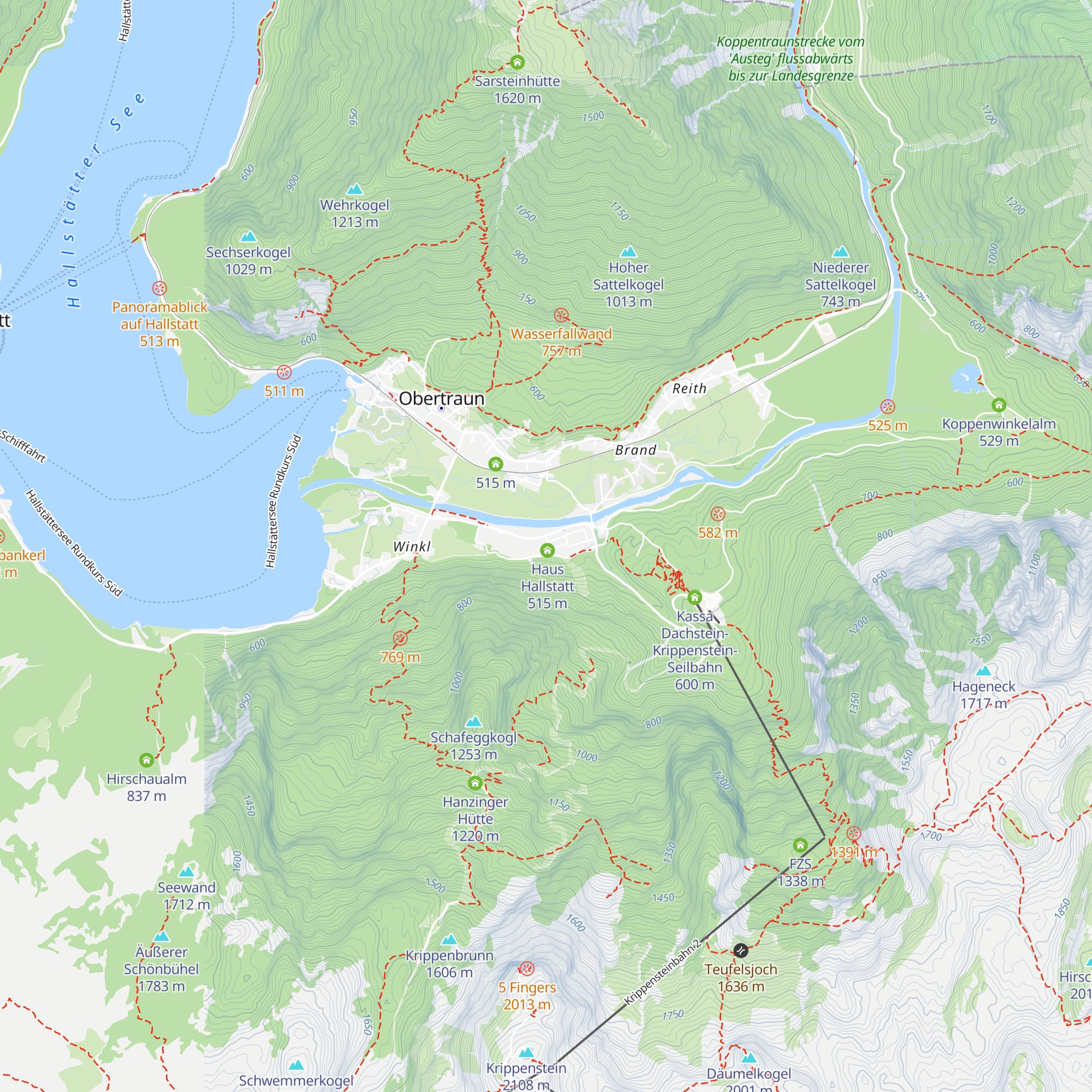 Haus Obertraun map