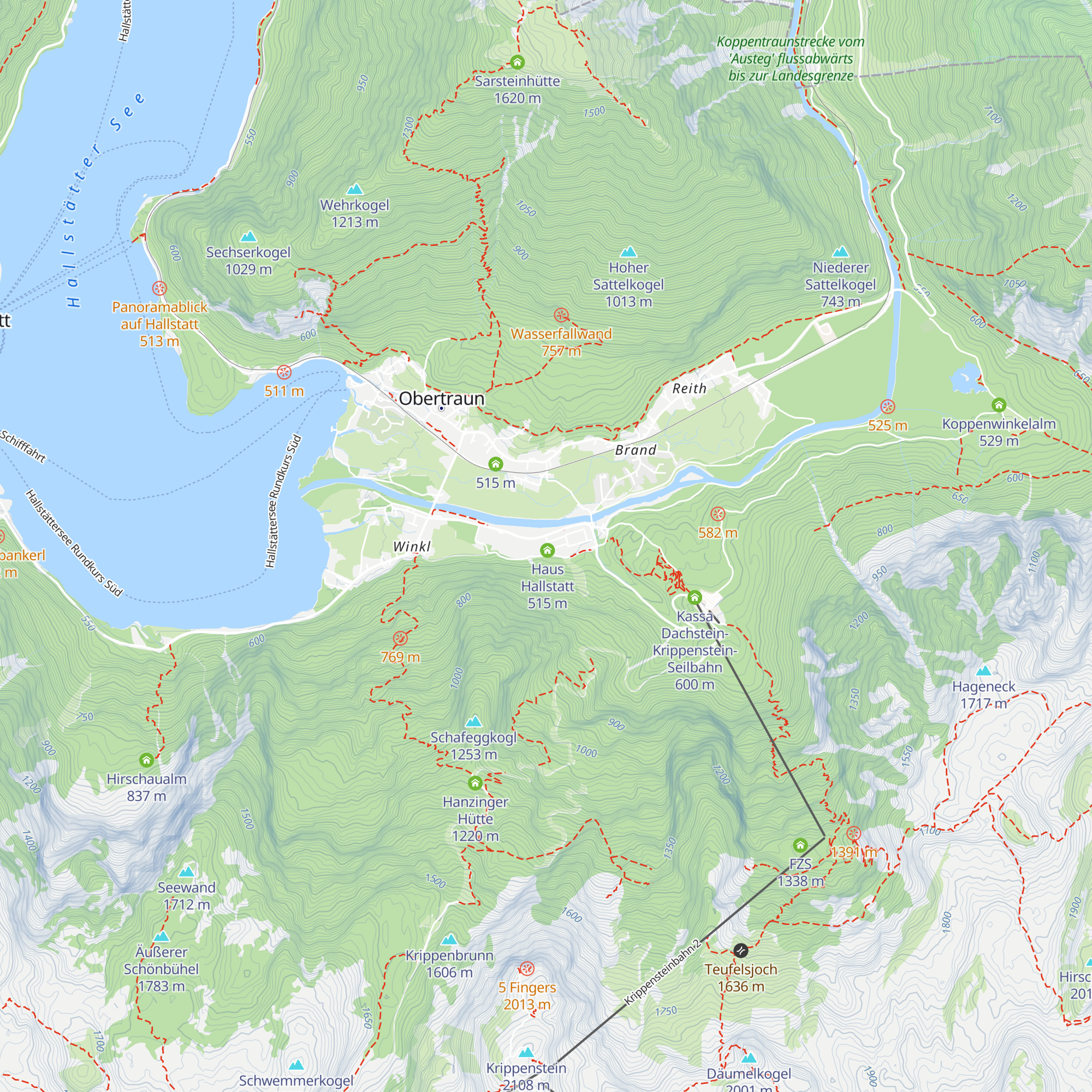 Haus Obertraun map
