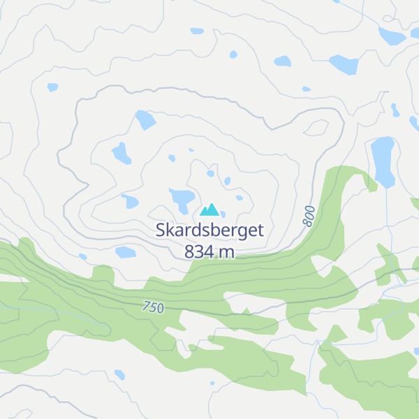Map of Skardsberget