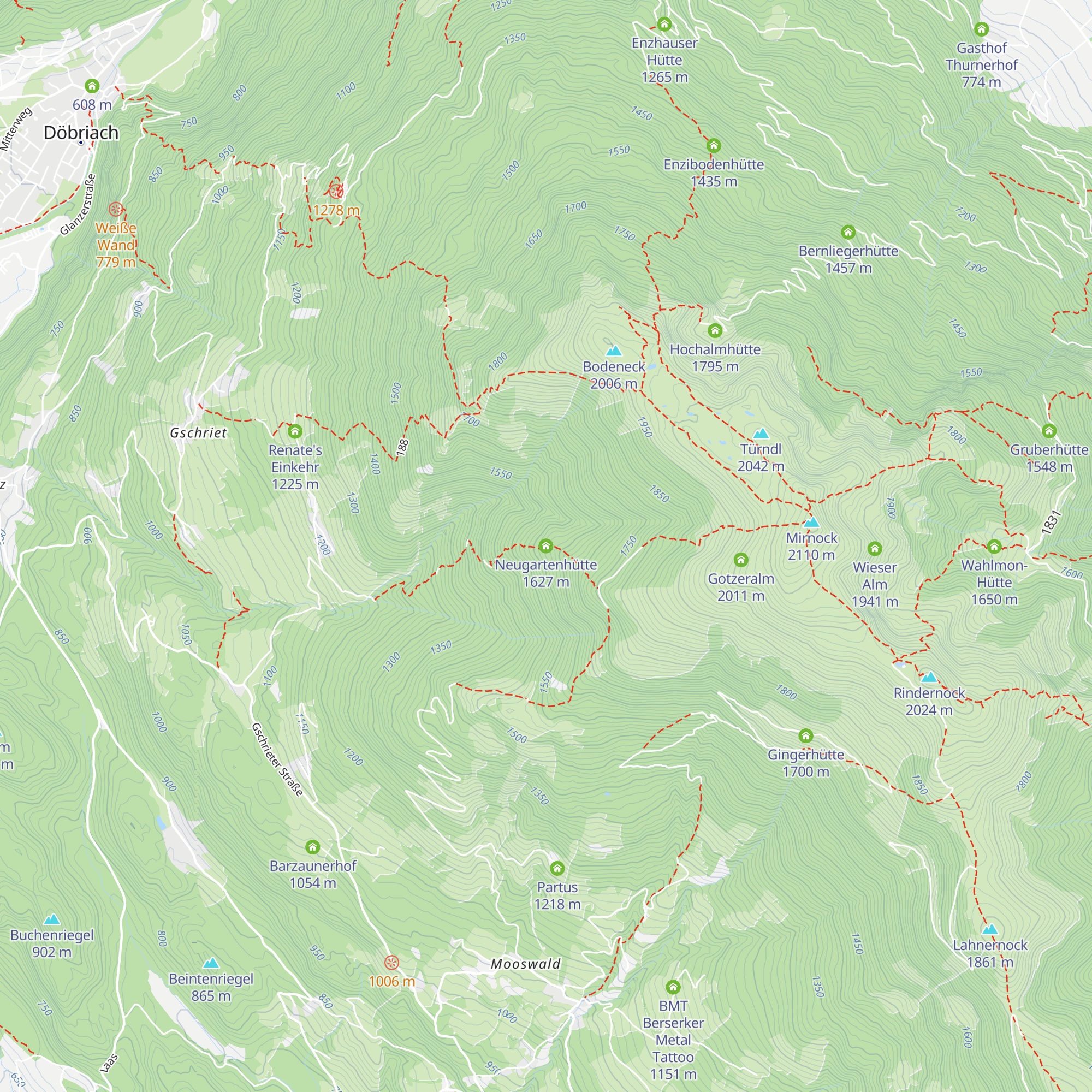 Neugartenhütte map