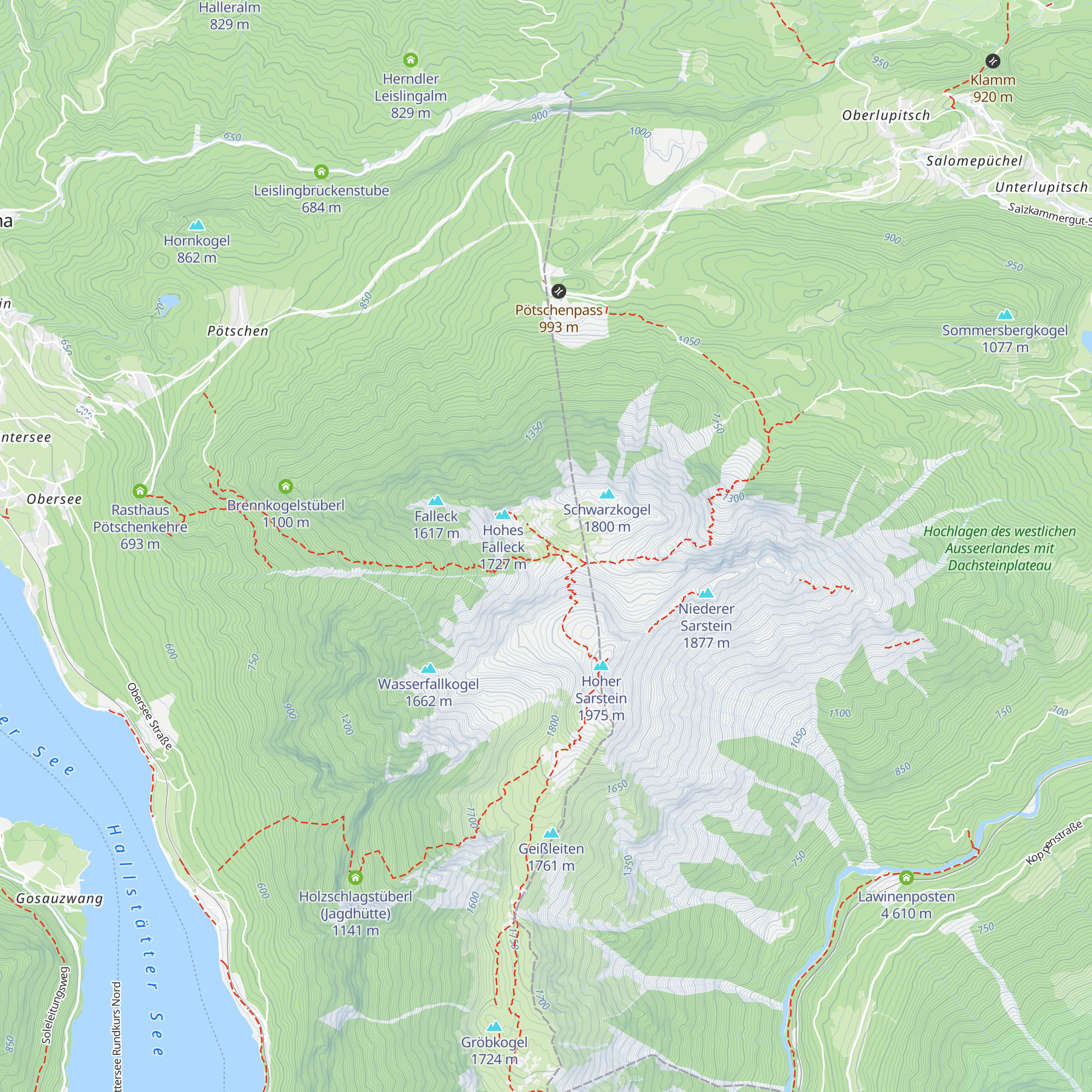 Sarsteinalm Bad Goisern map