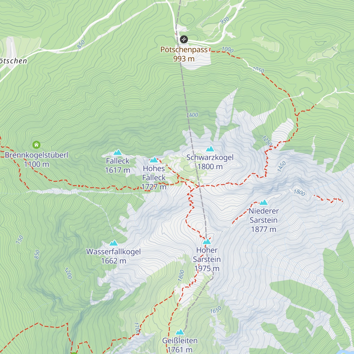Sarsteinalm Bad Goisern map