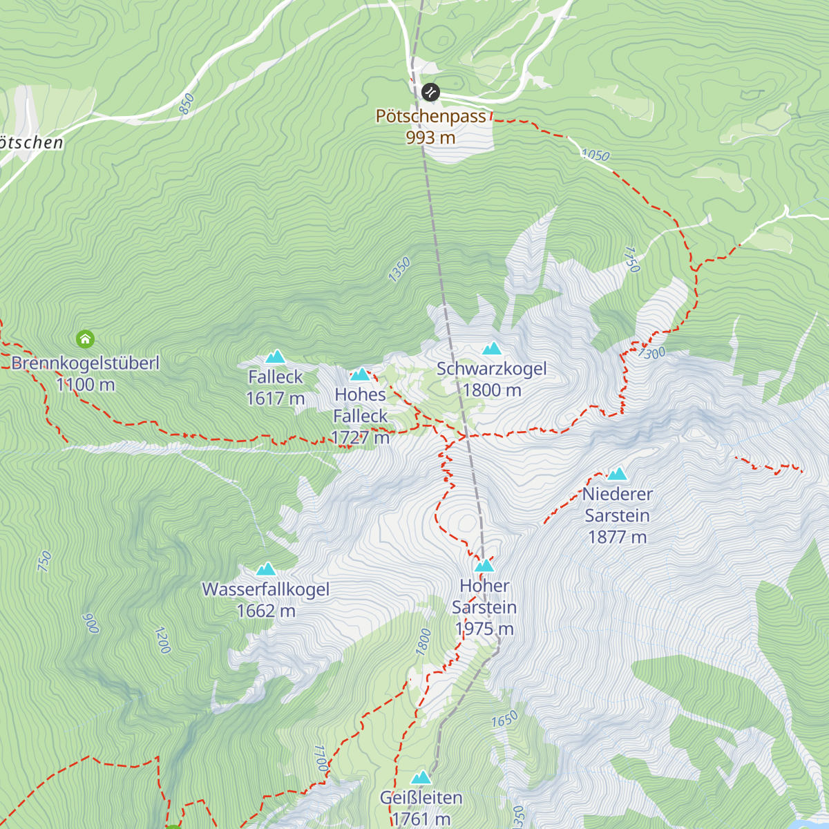 Sarsteinalm Bad Goisern map