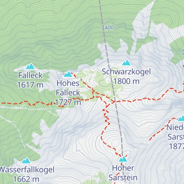 Map of Sarsteinalm Bad Goisern