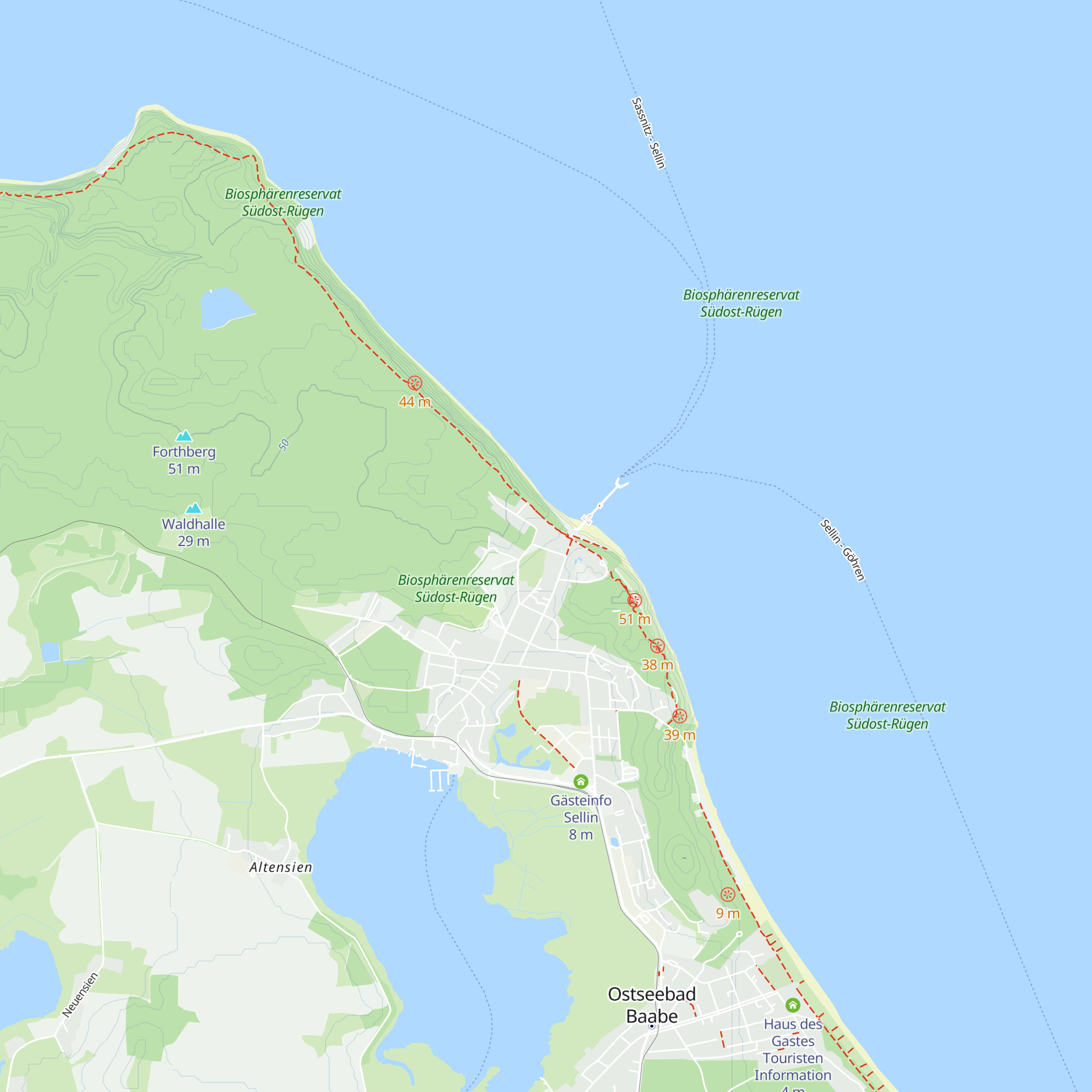 Kurverwaltung Sellin map