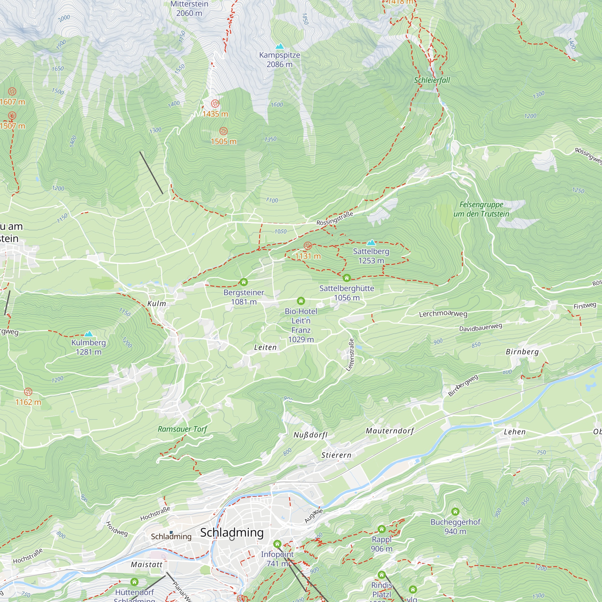 Bio-Hotel Leit'n Franz map