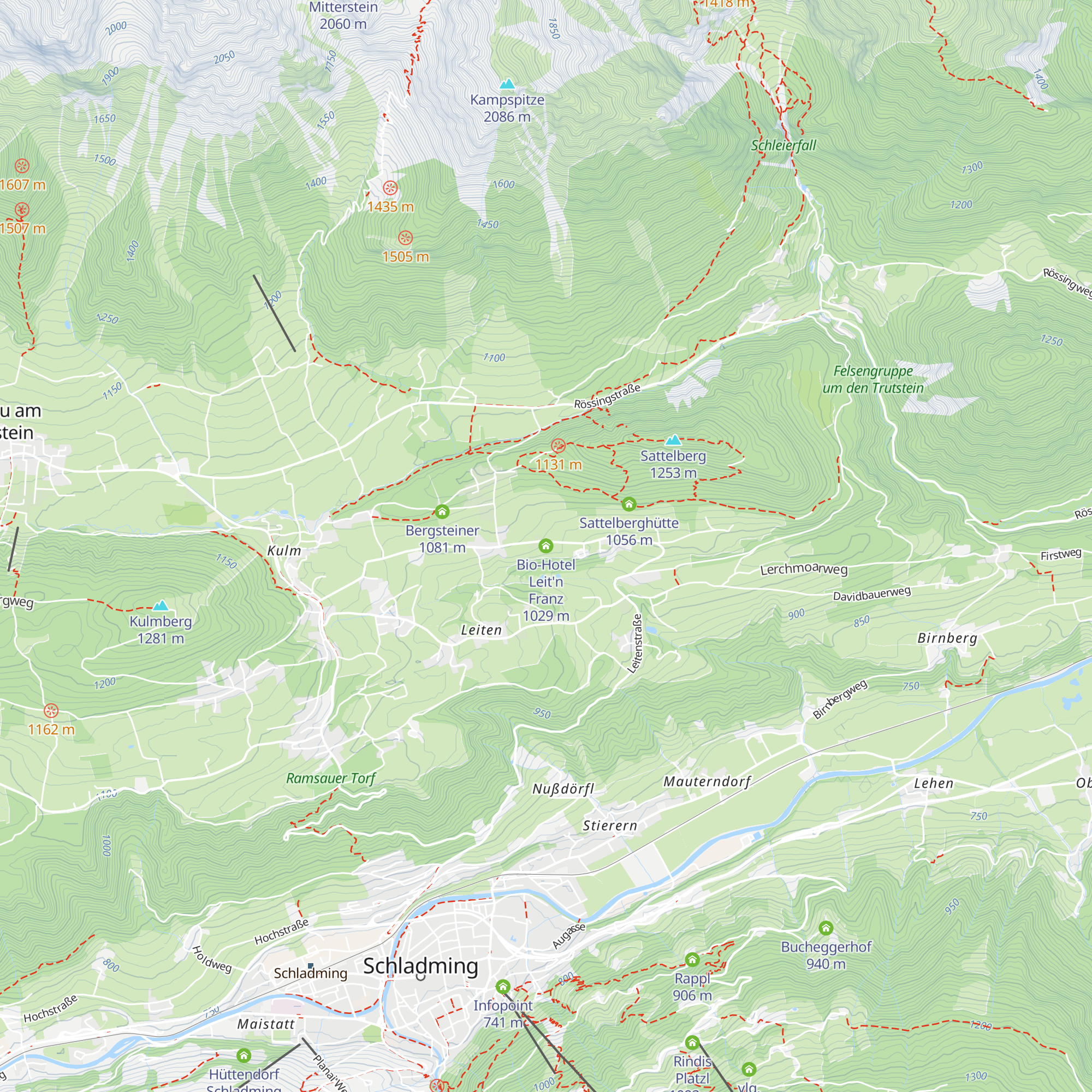 Bio-Hotel Leit'n Franz map