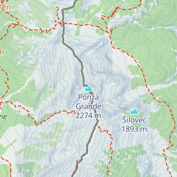 Map of Ponza Grande