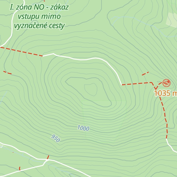 Map of Strážný