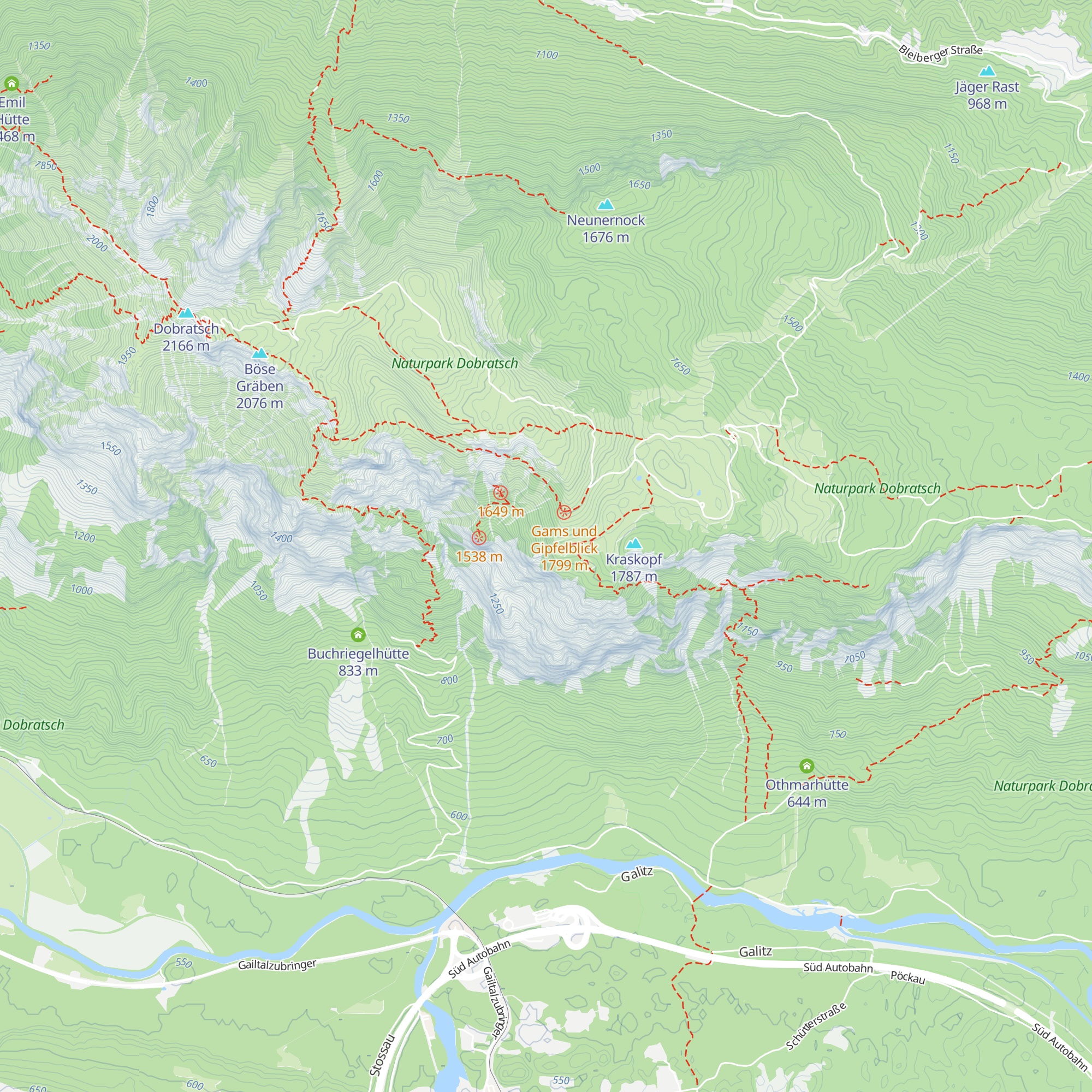 Brunnleitenhütte map