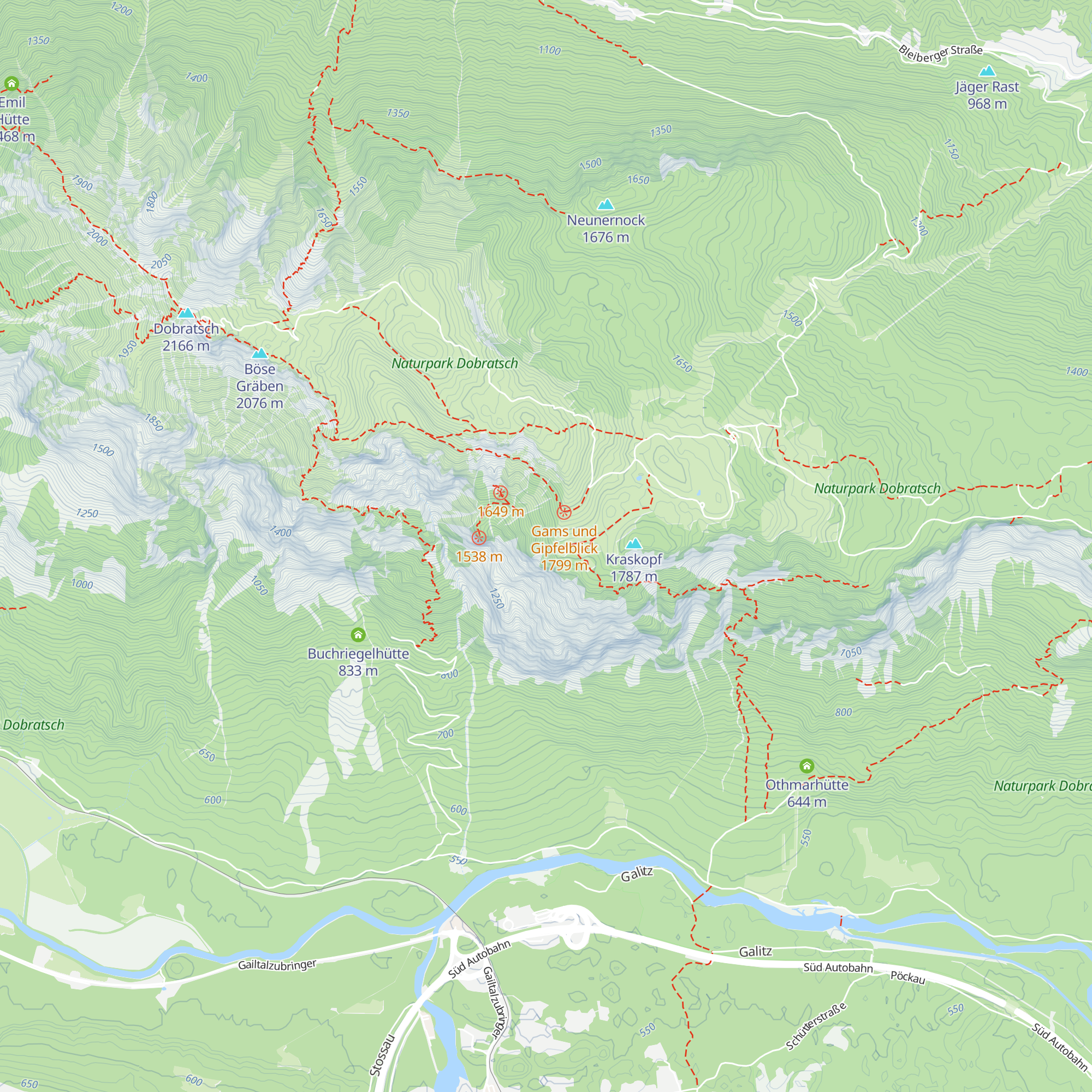 Brunnleitenhütte map