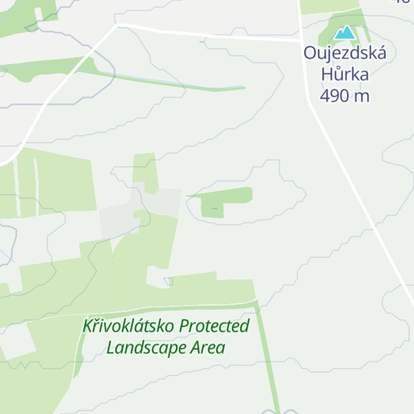 Map of Novoveská Hůrka