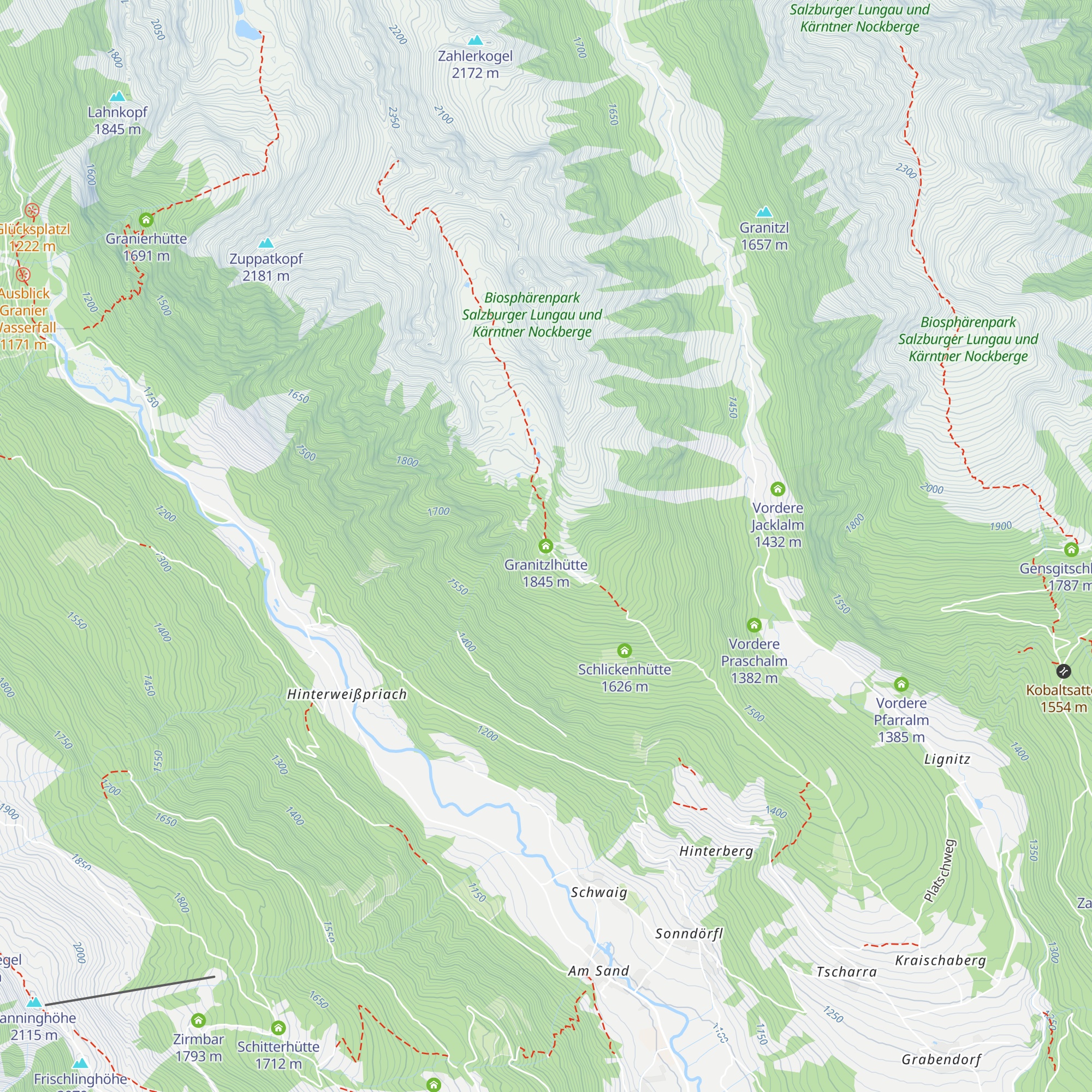 Granitzlhütte map