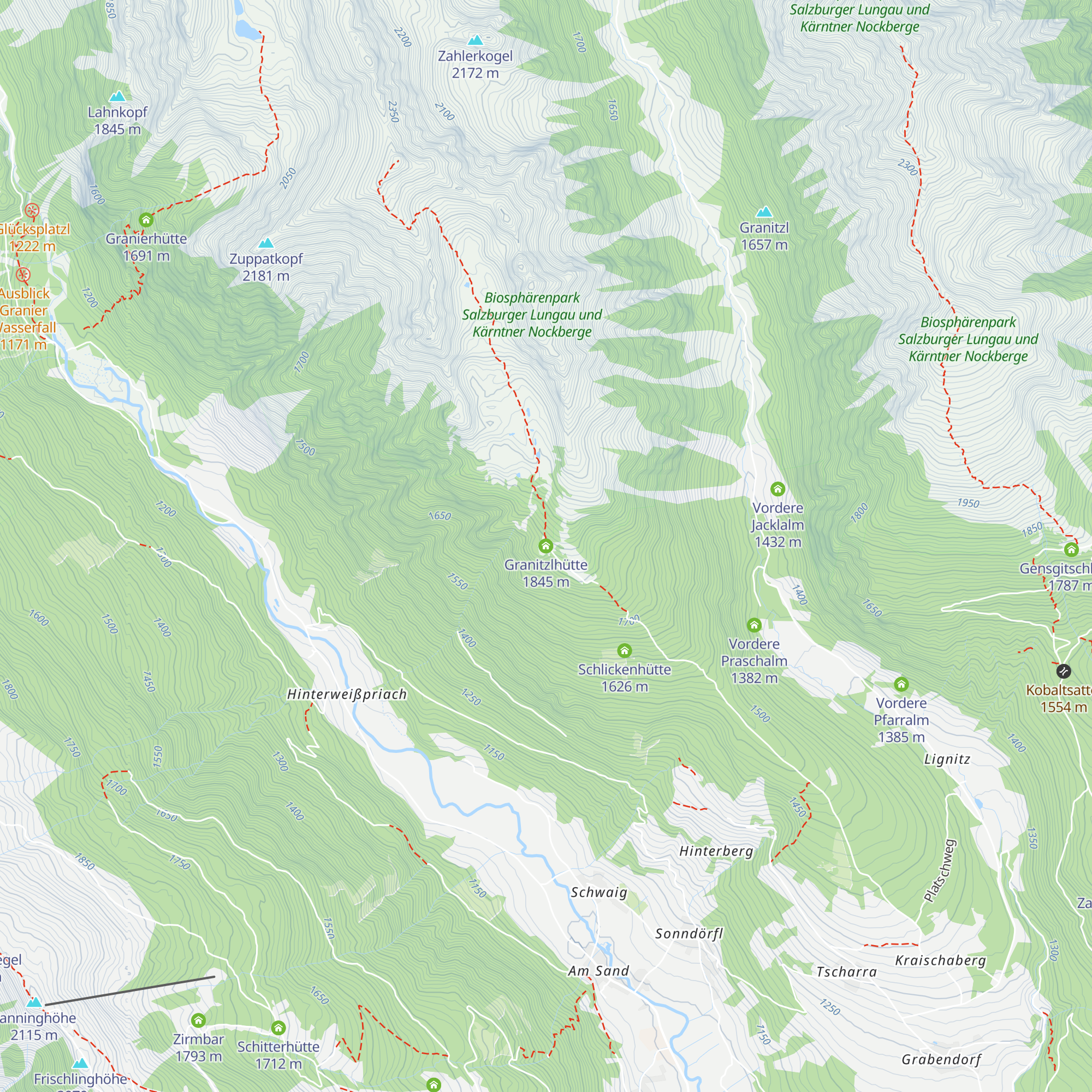 Granitzlhütte map
