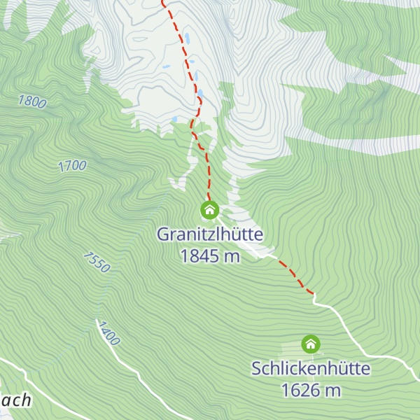 Map of Granitzlhütte
