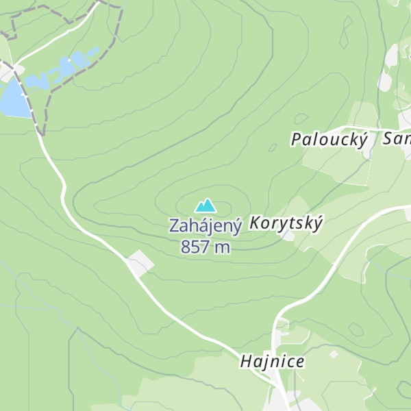 Map of Zahájený