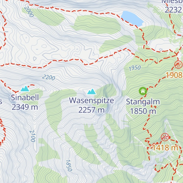 Map of Wasenspitze