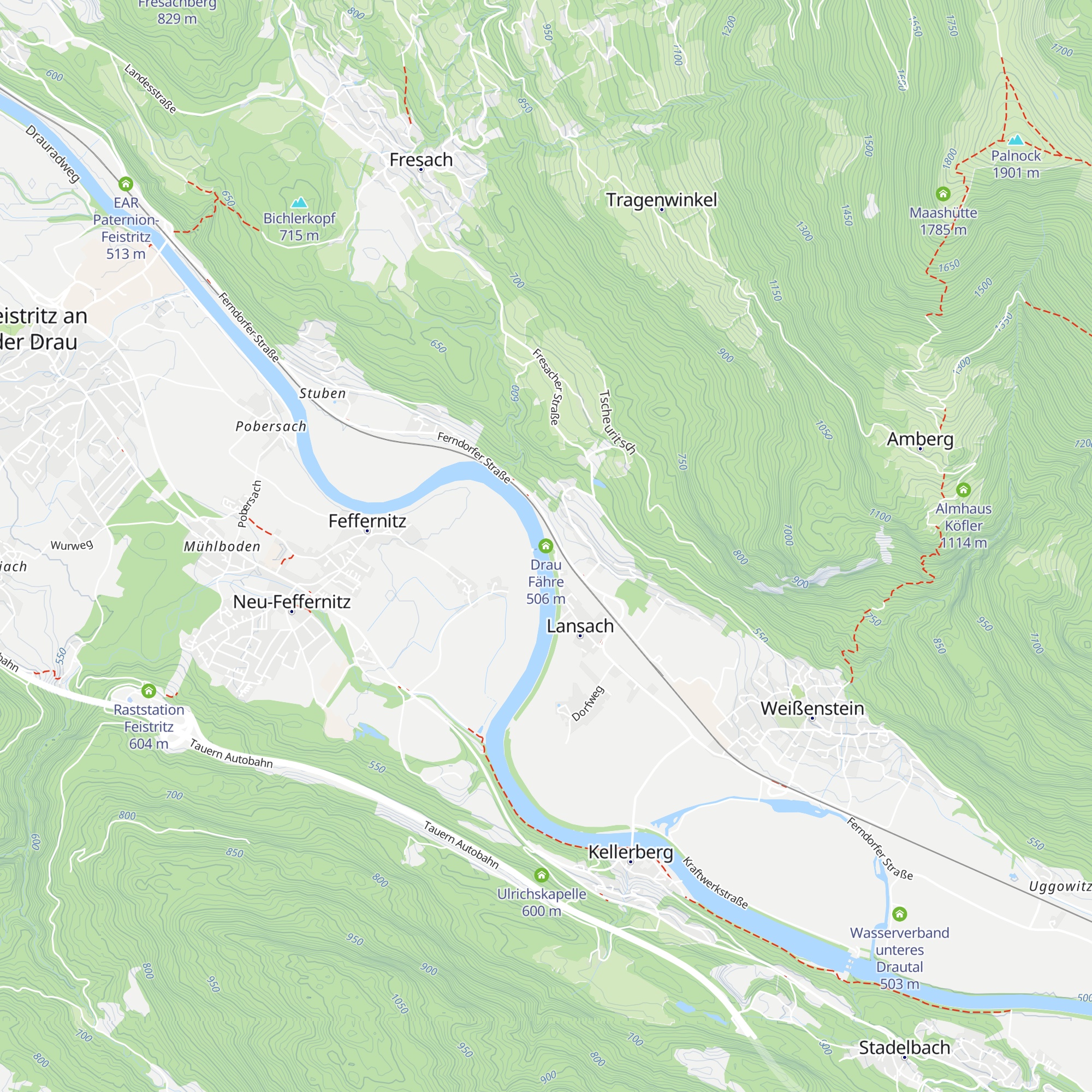 Drau Fähre map