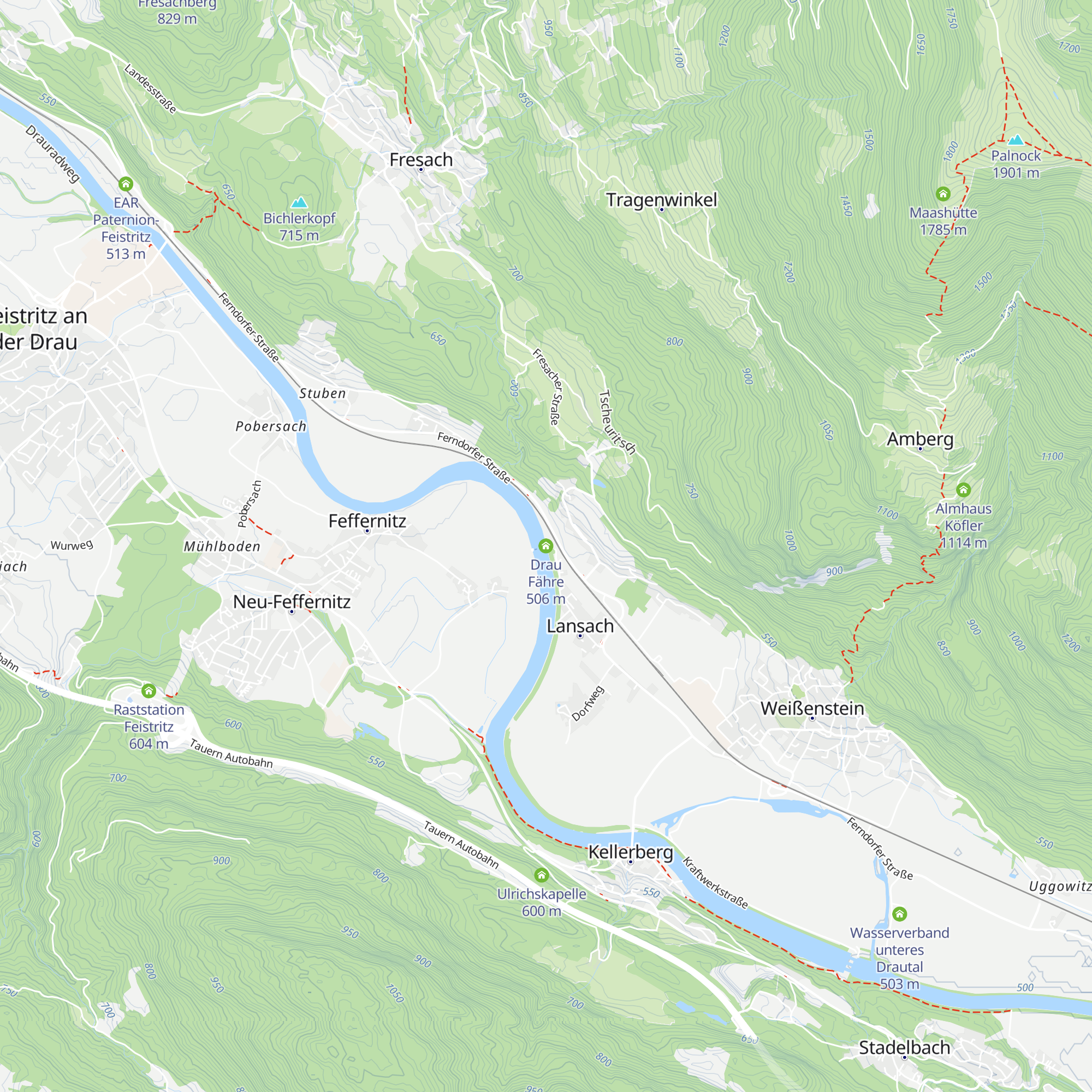 Drau Fähre map