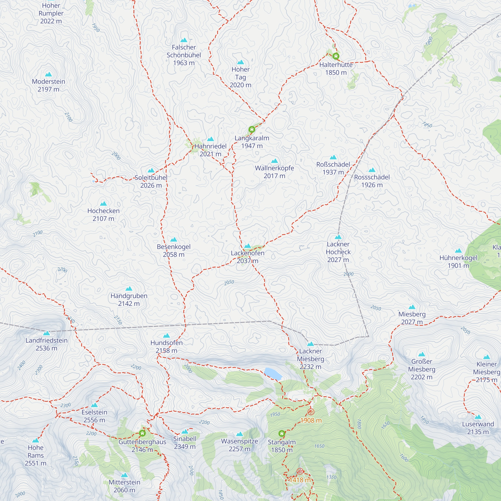 Lackenmoosalm map