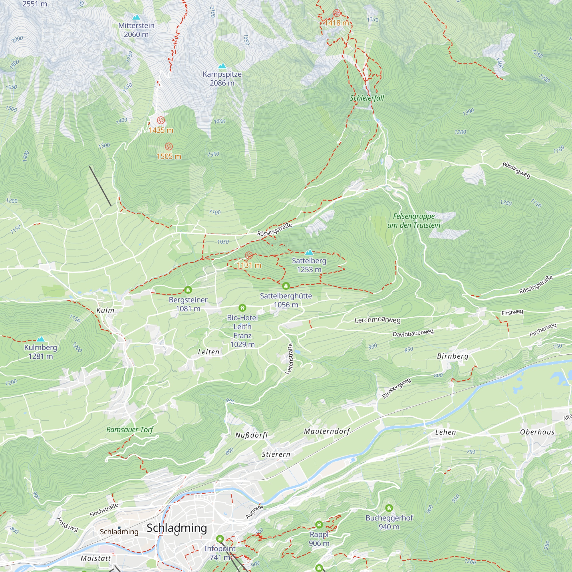 Sattelberghütte map