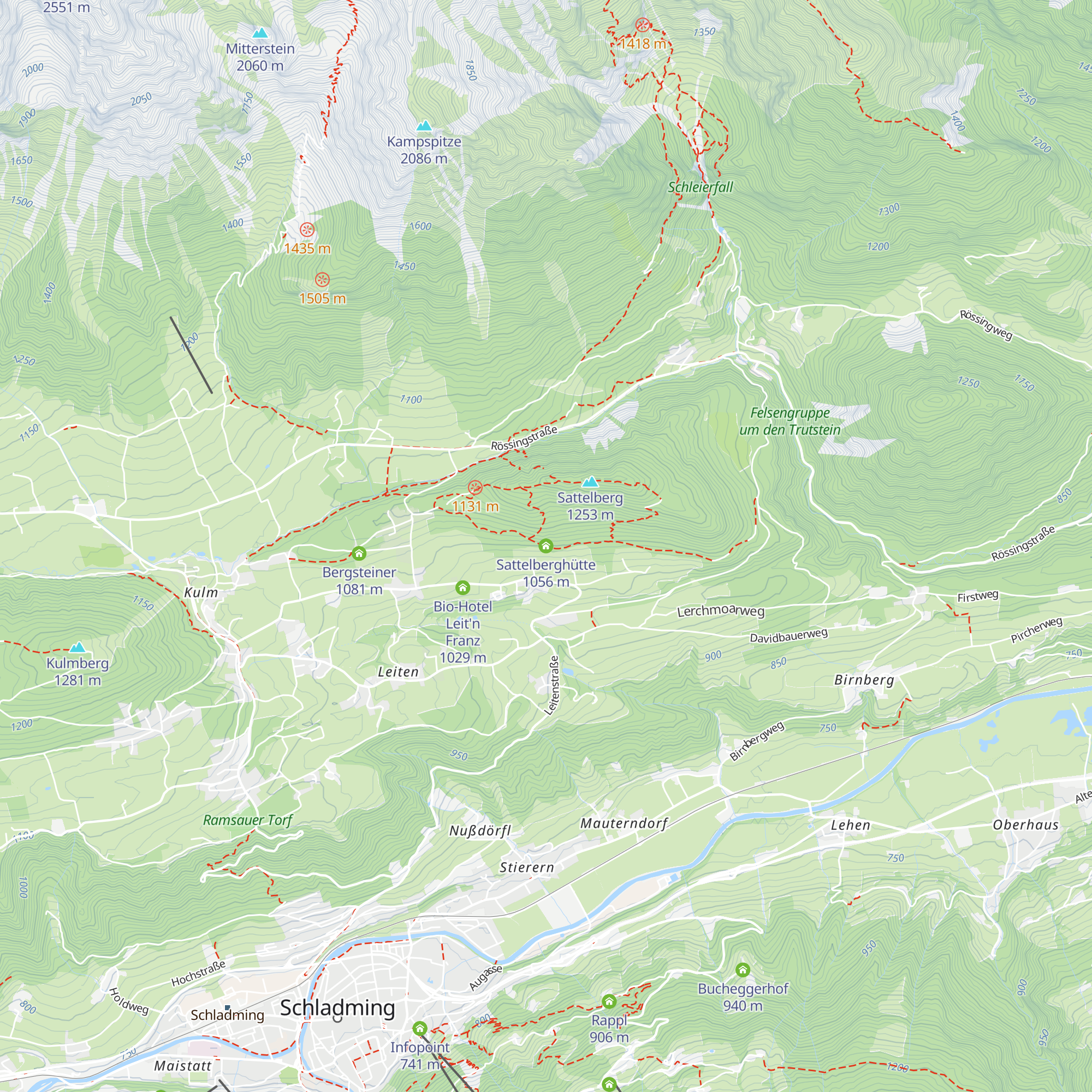 Sattelberghütte map
