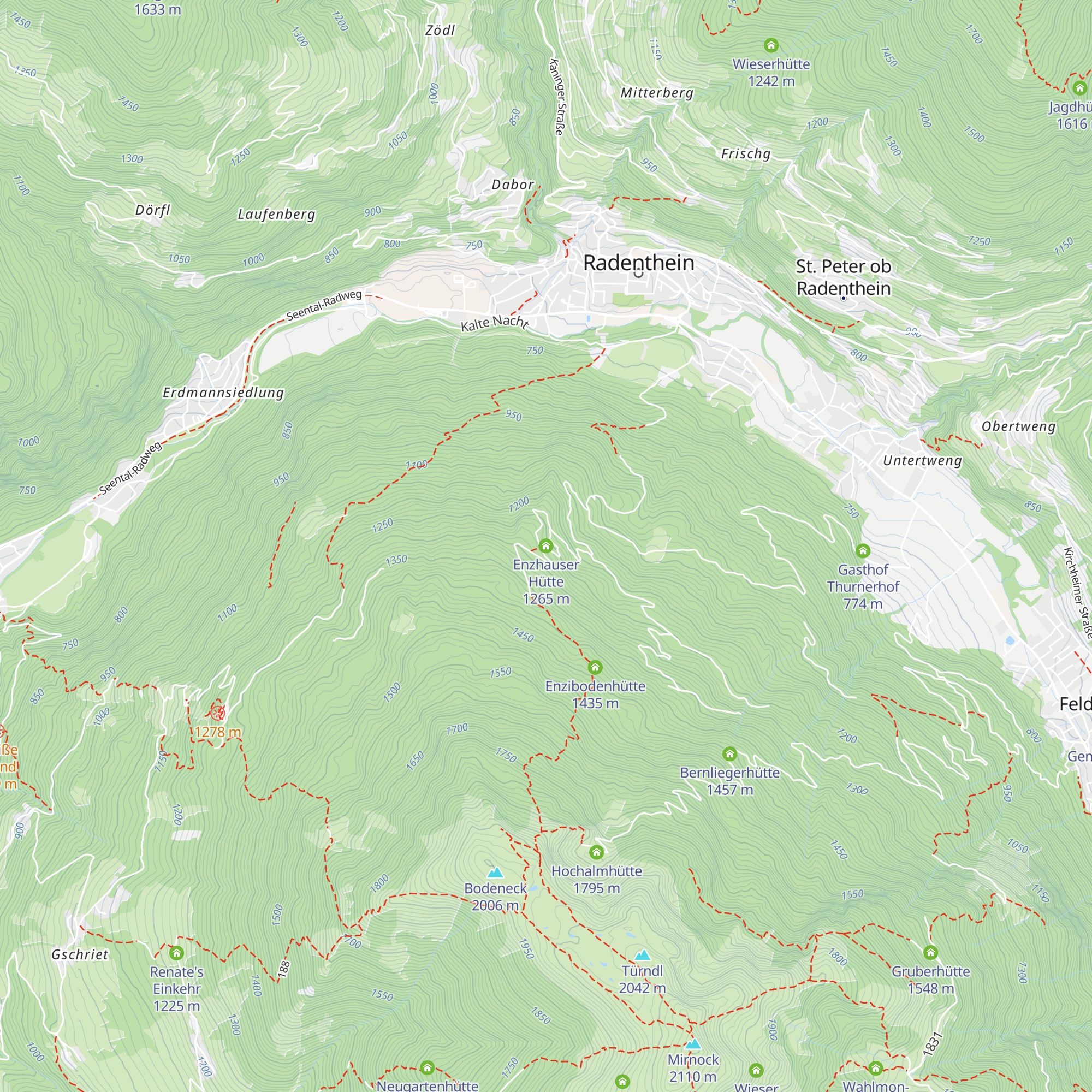 Enzhauser Hütte map