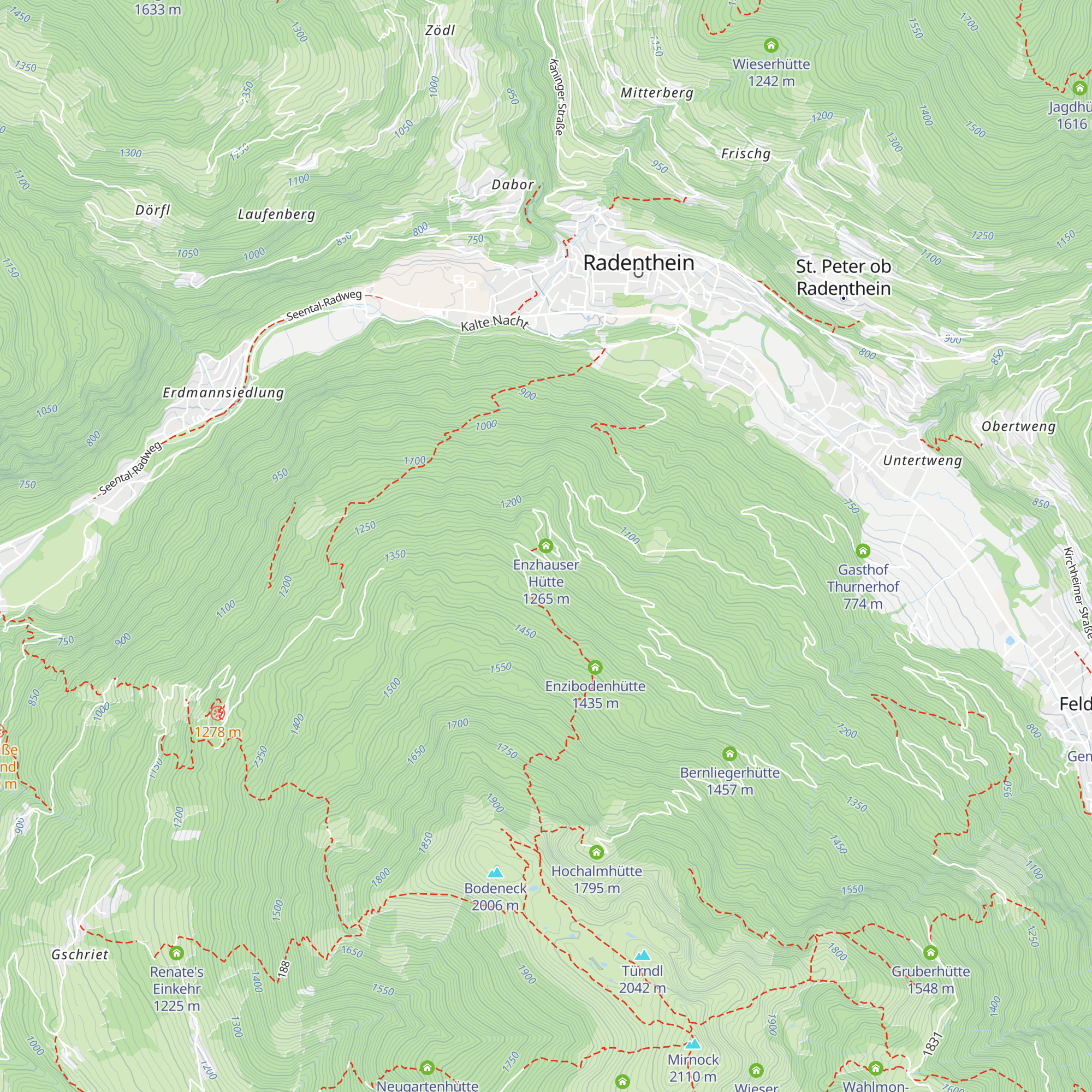 Enzhauser Hütte map
